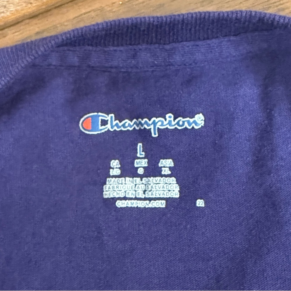 Champion TCU Horned Frogs “Lights Out” Purple Gridiron Football Tee L - Picture 5 of 6